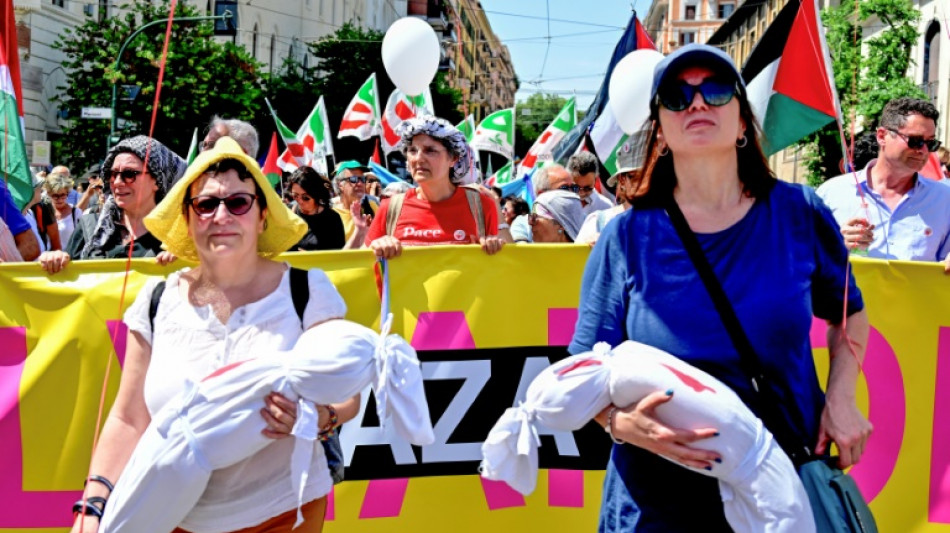 Hunderttausende in Rom auf Solidaritätskundgebung für Palästinenser