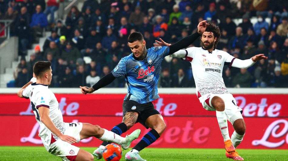 L'Atalanta batte il Cagliari, doppietta di Scamacca
