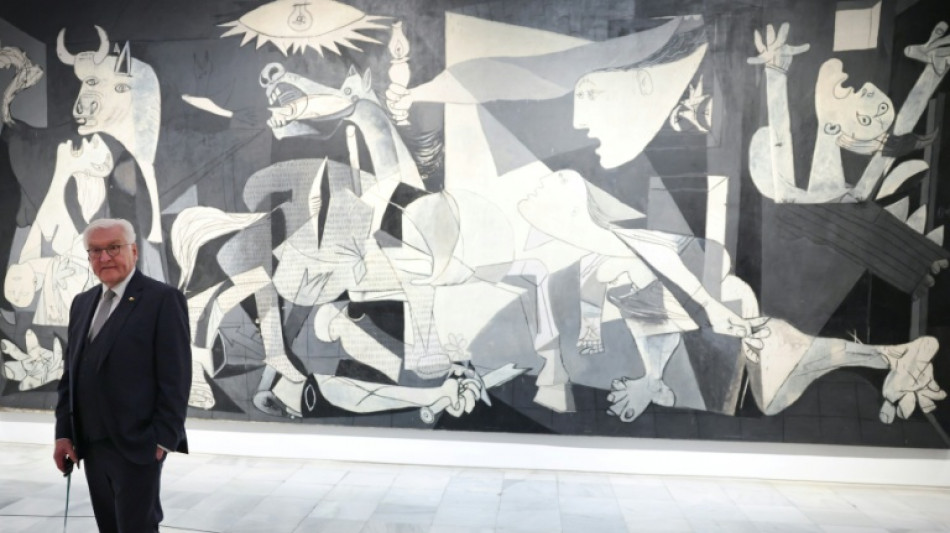 El presidente alem&aacute;n visita el "Guernica" de Picasso antes de viajar a esa ciudad vasca