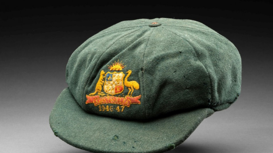 Bradman 'baggy green' cap won during 1946-47 Ashes sells for $287,000