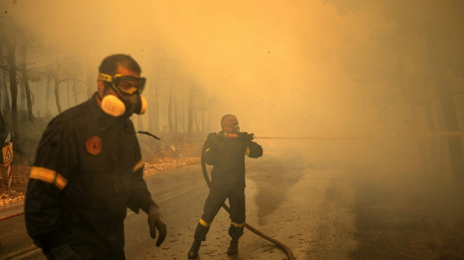 Grecia combate varios frentes de incendios en medio de fuertes vientos