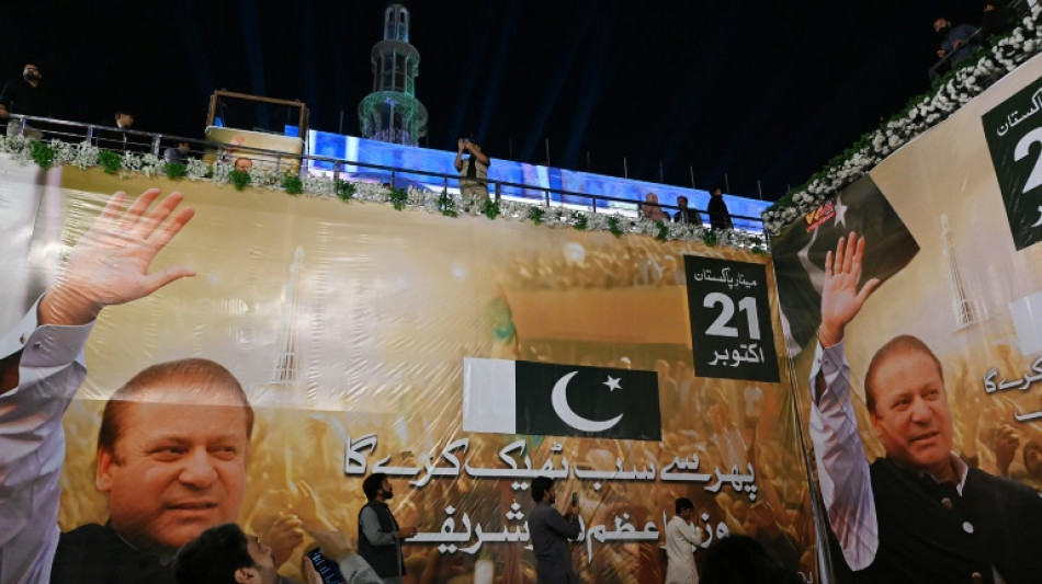 Exiled former Pakistan PM Nawaz Sharif arrives home for comeback bid