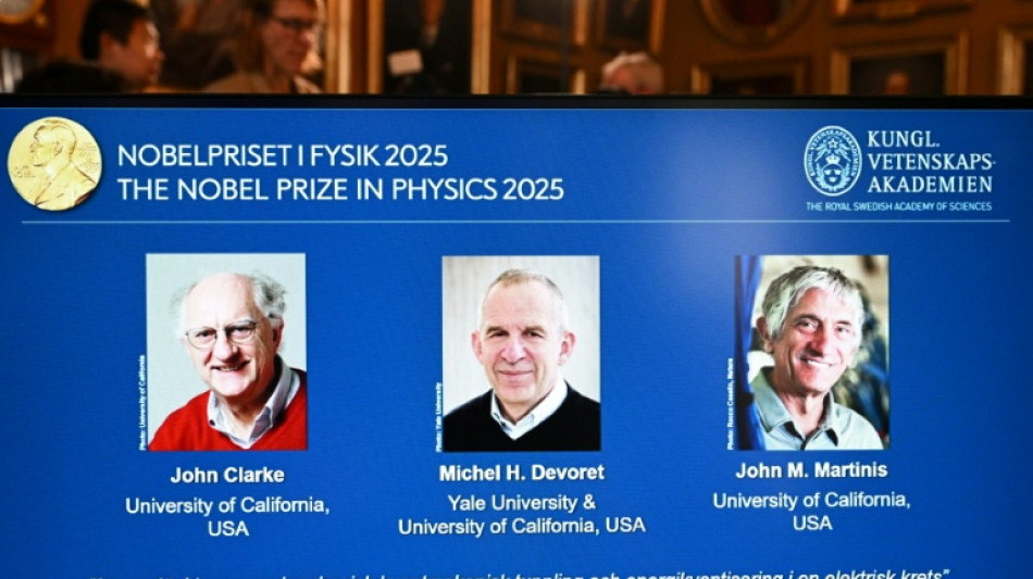 Le Nobel de physique récompense un trio pour la découverte de "l'effet tunnel" dans la mécanique quantique