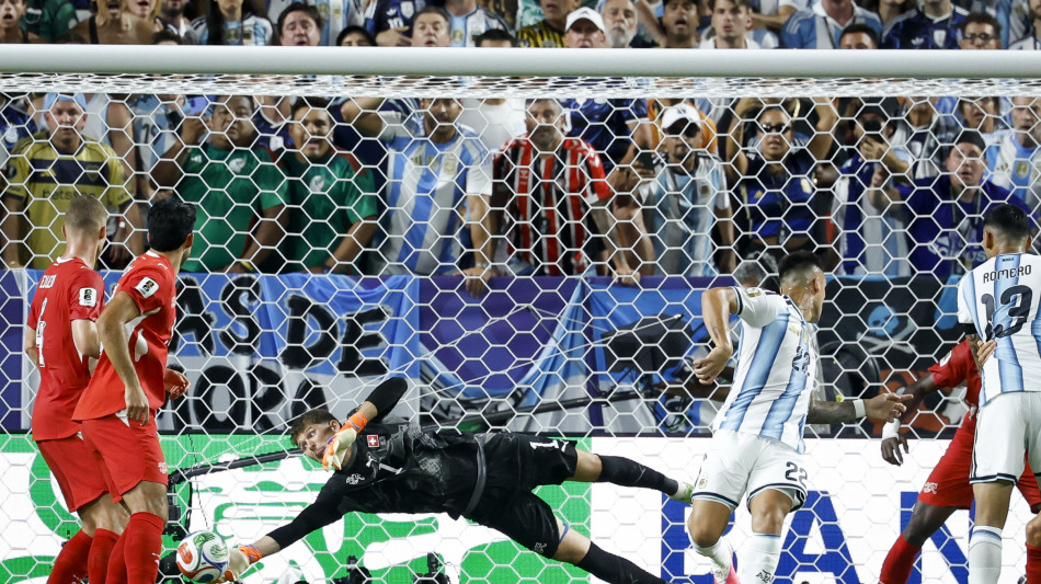 Mondiali: Svizzera ko 3-1 ai supplementari, Argentina in semifinale con l'Inghilterra