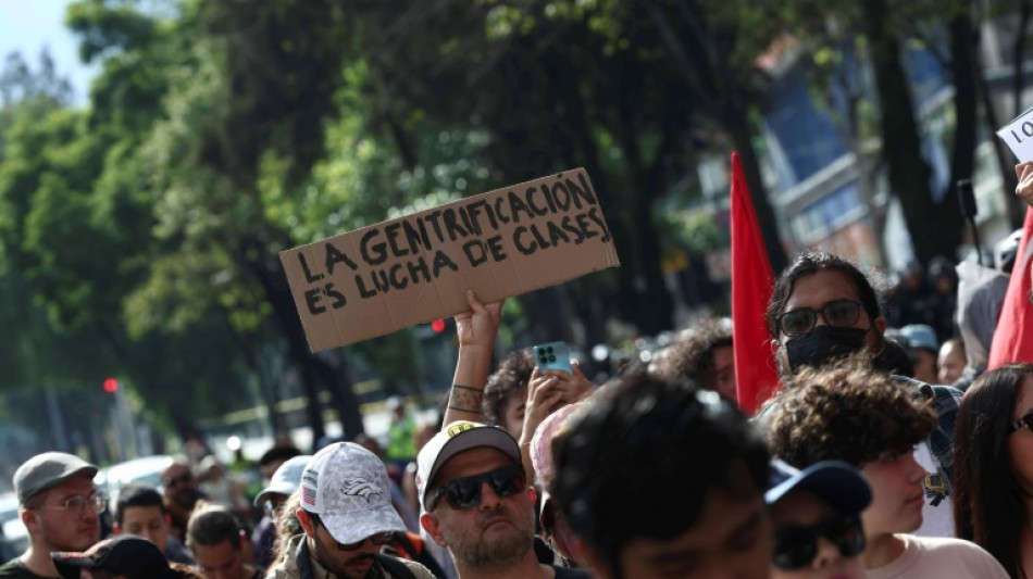 Protesta en Ciudad de México contra la gentrificación por el Mundial de Fútbol