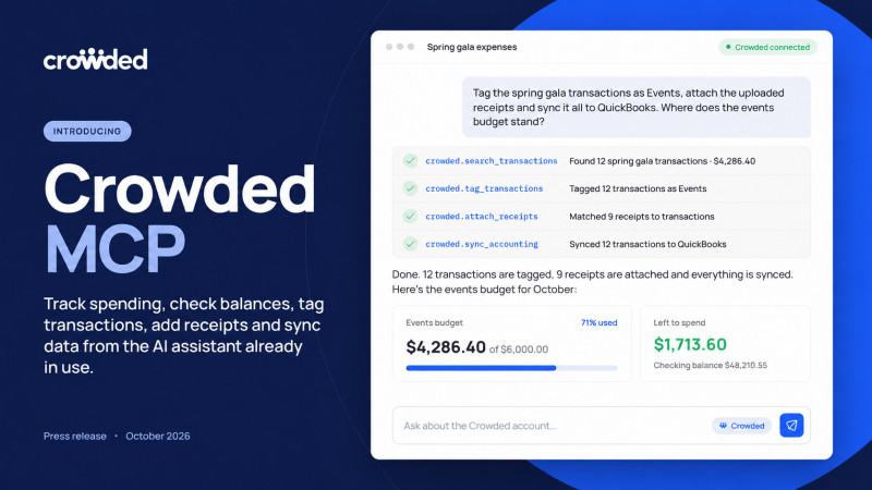 Crowded Launches Crowded MCP, Bringing Nonprofit Financial Operations Into ChatGPT and Claude