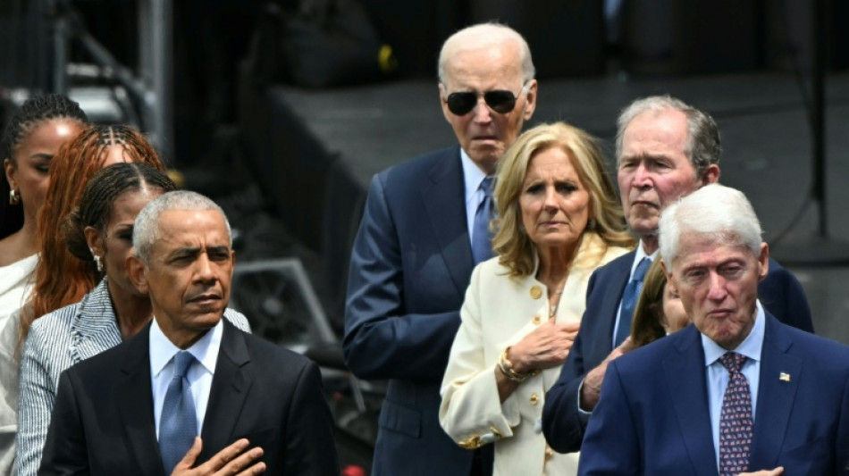 Ex-US-Pr&auml;sidenten und Merkel bei Er&ouml;ffnung von Obama-Center - Trump fehlt