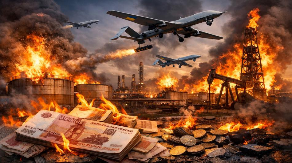 Ucrania destruye las exportaciones rusas de petr&oacute;leo del terror